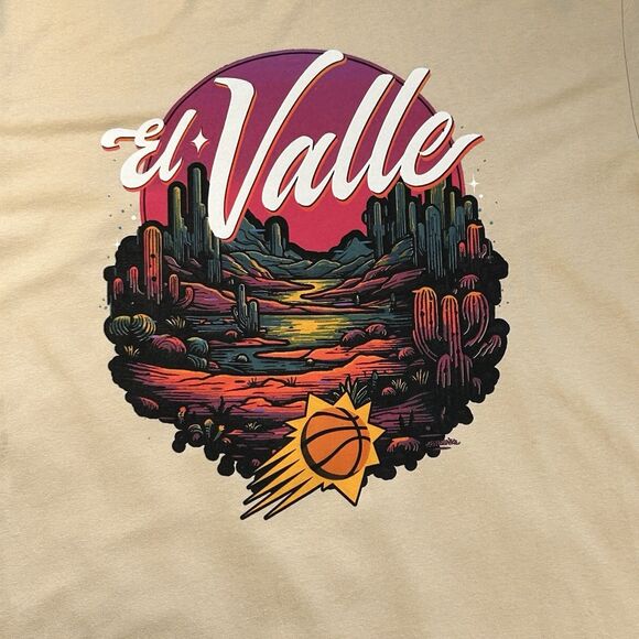 Phoenix Suns El Valle T-Shirt Graphic‎ Next Level Apparel Mens L Womens L - Picture 2 of 8